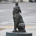 Hot Casting Metal Life Size Bronze Wolf Sculpture